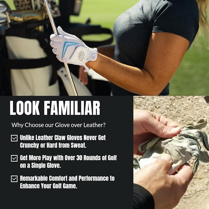 CaddyDaddy Claw Golf Gloves for Women | Flex-Mesh Design for Cool Ventilation | - Image 3