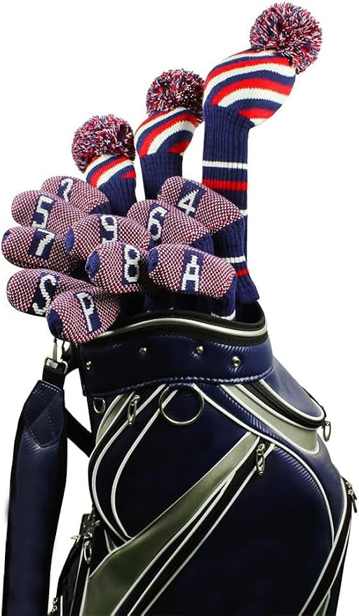 Scott Edward 1/7/10 Pcs Knitted Golf Club Head Covers - Image 6