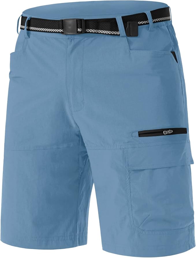 TACVASEN Men's Summer Outdoor Shorts Quick Dry Cargo Casual Work Hiking Shorts by TACVASEN