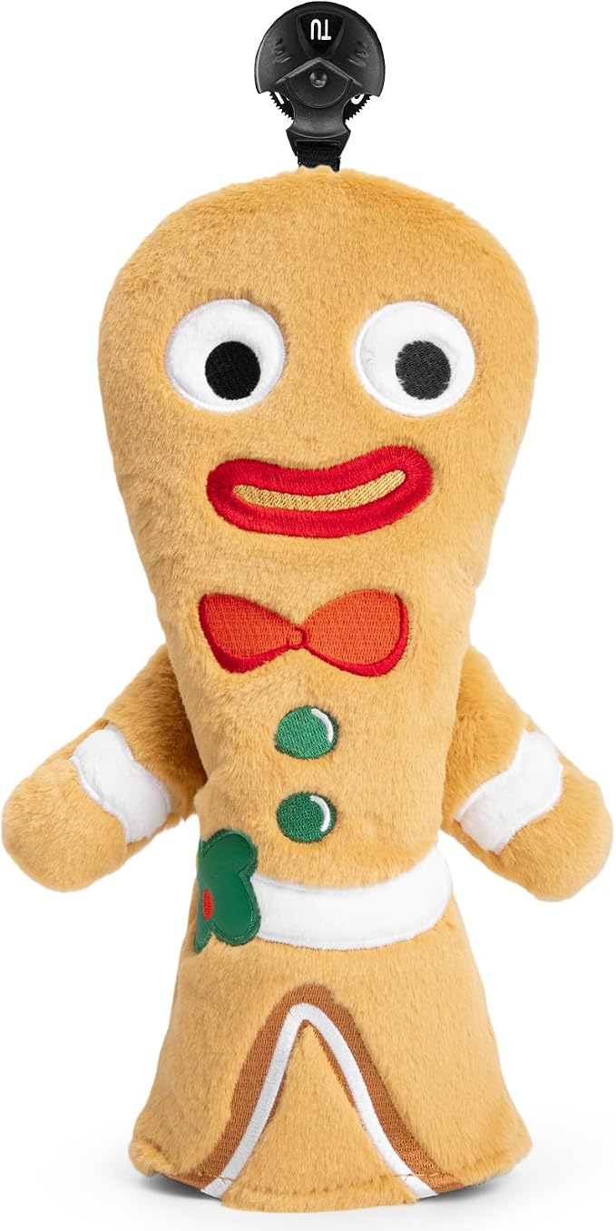 Golf Club Head Covers, Plush Gingerbread Man Golf Driver Covers Fairway Wood by AirclubGolf