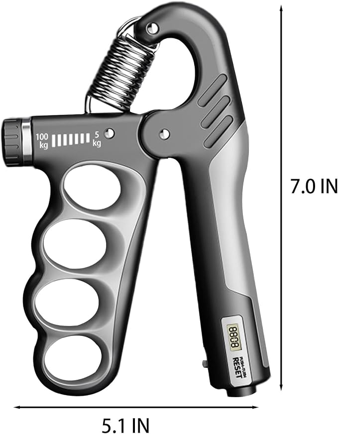 Grip Strength Trainer, 5-100KG Adjustable Resistance Forearm Hand Gripper - Image 5