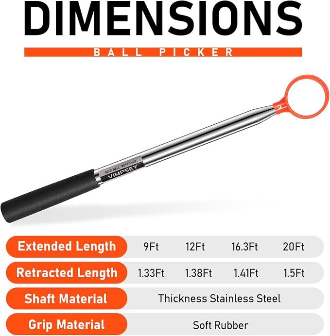 9Ft/12Ft/17Ft/20Ft Golf Ball Retriever - Image 4