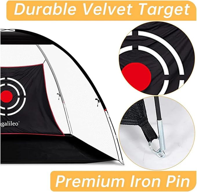 Gagalileo Golf Net: Backyard Practice Hitting Driving Training by Turf Mat - Image 4