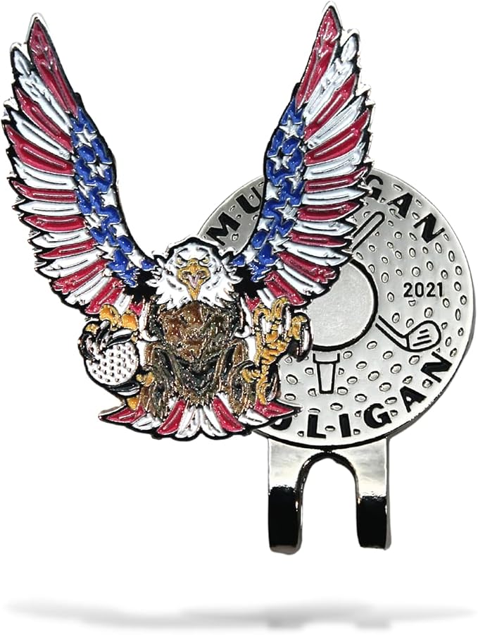 Funny Golf Ball Marker + Premium Magnetic Hat Clip | Unique Gift by MULLIGANHOOLIGAN