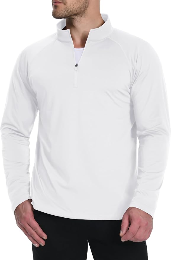 Boladeci Men's Quarter Zip Pullover Premium Fleece Lined Long Sleeve Golf - Image 2