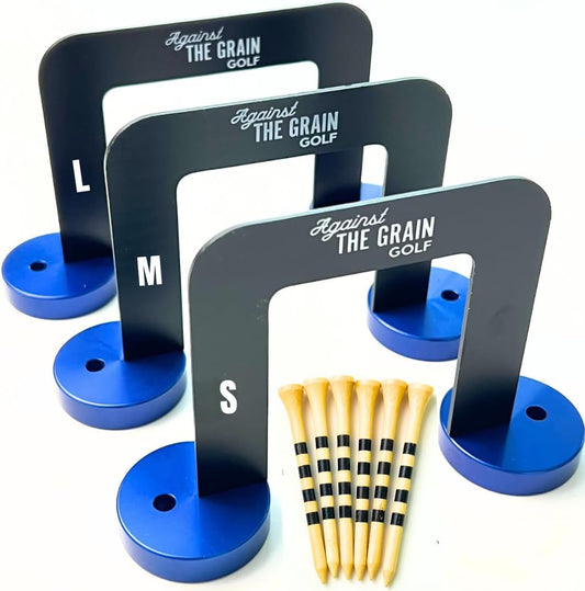 Golf Putting Gate 3 Pack with 6 Tees & Detachable Bases (Small, Medium, Large)