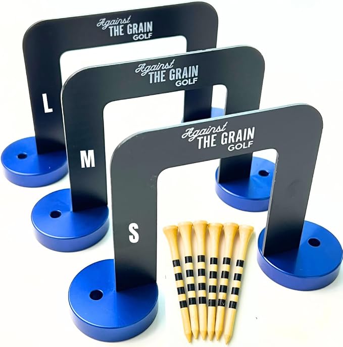 Golf Putting Gate 3 Pack with 6 Tees & Detachable Bases by AgainstTheGrain