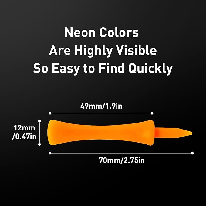 Plastic Golf Castle Tees Step Down Value 200 Count, Unbreakable Mixed or Same - Image 2