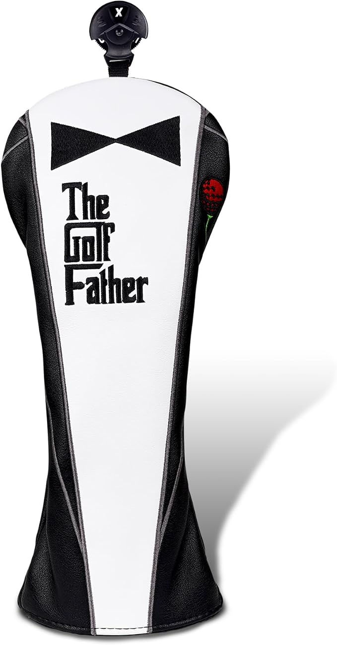 The Golf Father Golf Club Covers, Driver Fairway Hybrid Headcover, Funny Putter by BigTeeth
