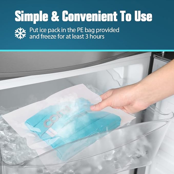 Ice Pack for Injuries, Reusable 2 Hours Long Lasting Flexible Cold Ice Pack - Image 7