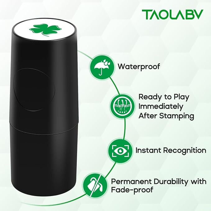 TAOLAVB 2 Pack Professional Golf Ball Stamper, Mini Golf Ball Marker - Image 3