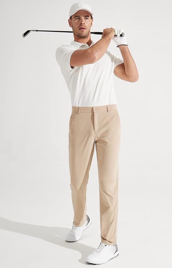 Libin Mens Golf Pants Stretch Work Dress Pants 30"/32"/34" Quick Dry - Image 5