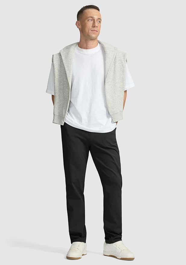 Soothfeel Men's Fleece Lined Pants 30"/32"/34" Golf Work Dress Pants Casual - Image 6