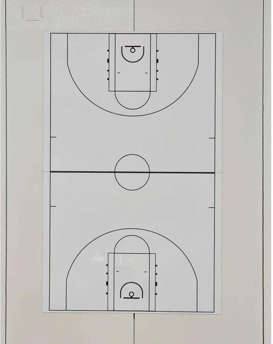 2 Piece Large Basketball Coaches Clipboard,White Dry Erase Coaching Sheet for Whiteboard,Basketball Tactics White Board for Coaches and Teachers Gift, Teaching Aid Tools for Classrooms