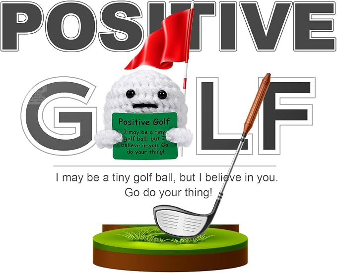 AICase Golf Gifts Accessories Funny Positive Golf Ball Crochet Gag Gift Ideas - Image 4