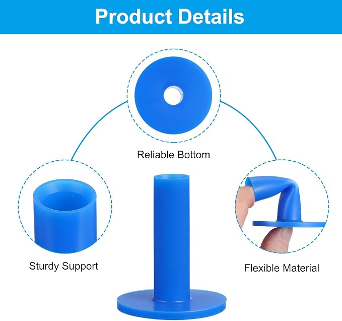 PATIKIL Rubber Golf Tees, Tall Practice Training Driving Range Tee Stable Ball - Image 3