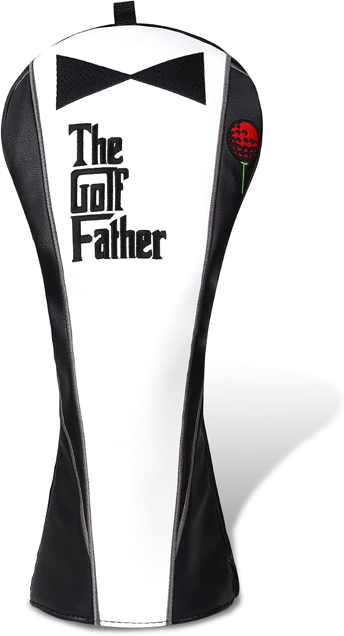 The Golf Father Golf Club Covers, Driver Fairway Hybrid Headcover, Funny Putter by BigTeeth