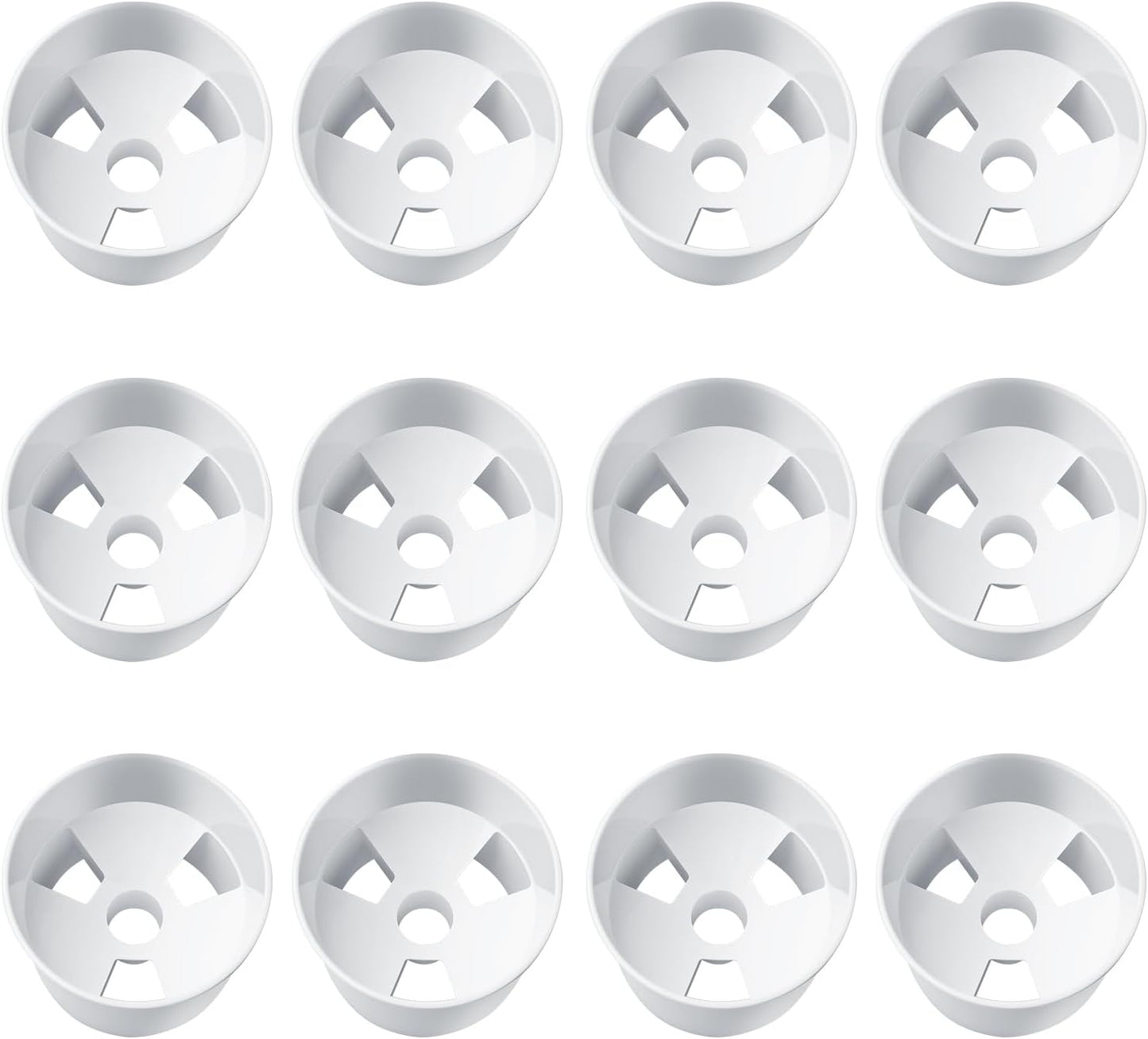 12 Pcs Golf Hole Cup ABS Plastic Golf Putting Green Practice Cup for Outdoor Backyard
