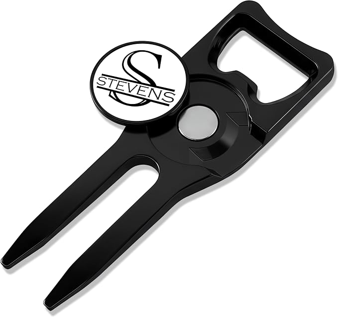 Wolf Golf Towels Personalized Divot Repair Tool | 6-in-1 Premium Divot Tool by WOLFGOLFTOWELS