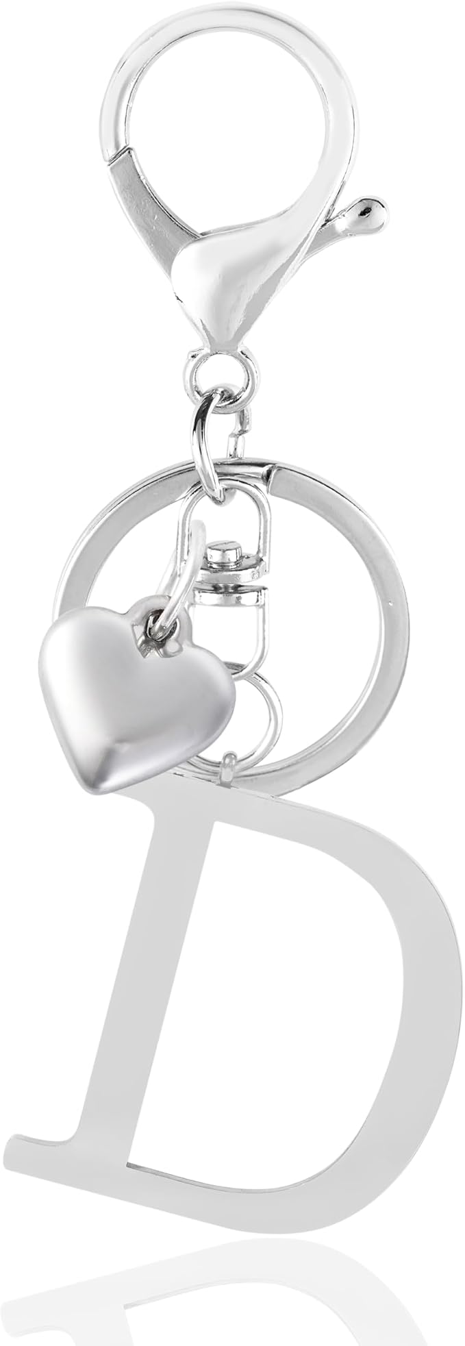 Metal Heart Alphabet Keychain for Women, Girls by Anhbkar