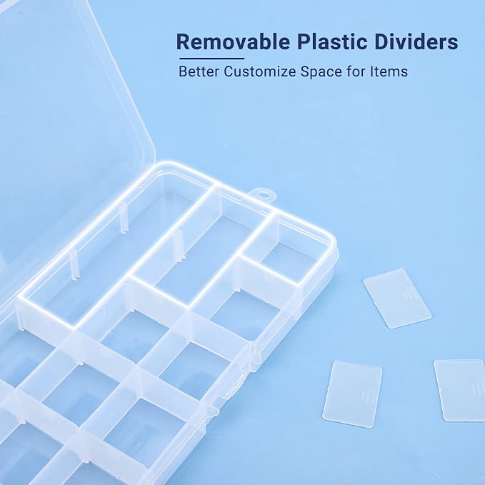 Rhinestone Organizer Storage Box, Empty Container Dividers - Image 3