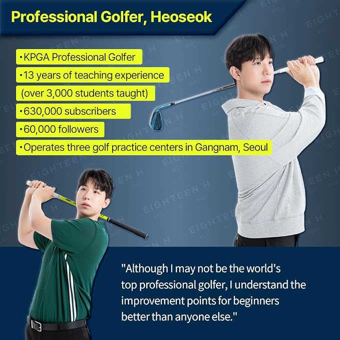Golf Swing Trainer MAX Speed Heoseok Pro Training Aid Equipment Indoor Practice - Image 2