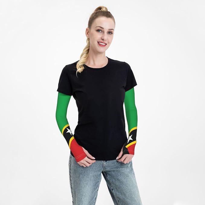 Cute Flag Arm Sleeves Cooling Sun Protection Sports Flag Sleeves - Image 6