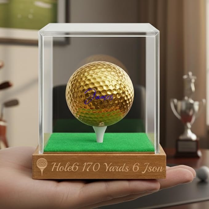 Personalized Golf Ball Display Case - Image 2
