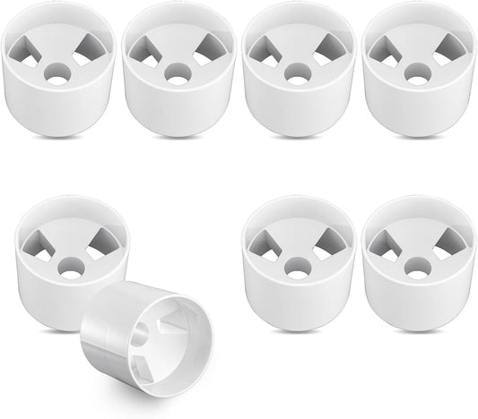 8PCS Golf Hole Cup 4 Inch Depth, ABS Plastic Putting Cup for Backyard Golf Practice, Ivory White, Fit USGA LPGA PGA Regulations (4 1/4 Inch Outside Diameter)