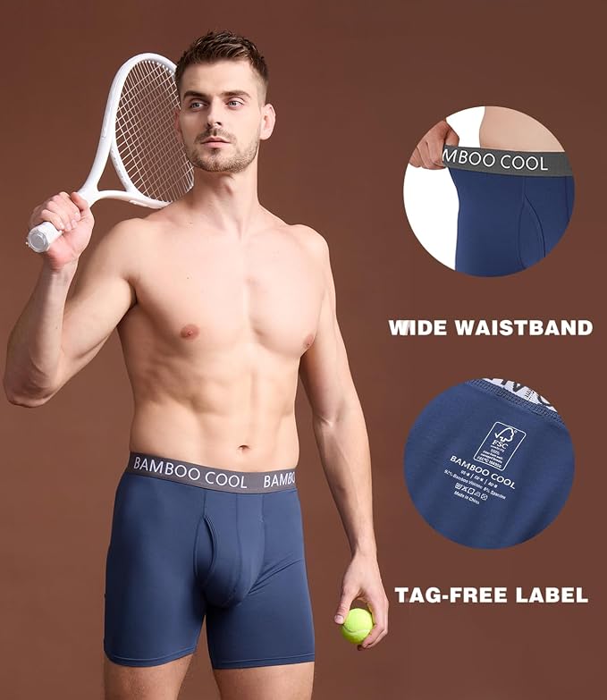 BAMBOO COOL Men's Ultra ComfortSoft Underwear, Moisture Wicking & Breathable No - Image 4