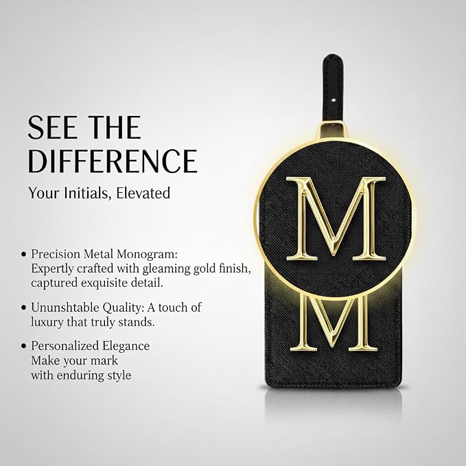 Personalized Initial Letter Luggage Tag - Image 2