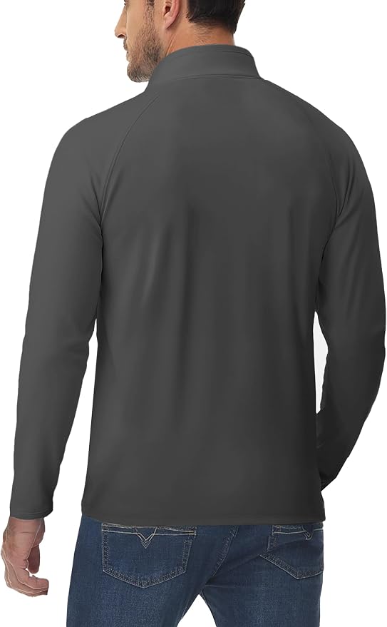 Boladeci Men's Quarter Zip Pullover Premium Fleece Lined Long Sleeve Golf - Image 6