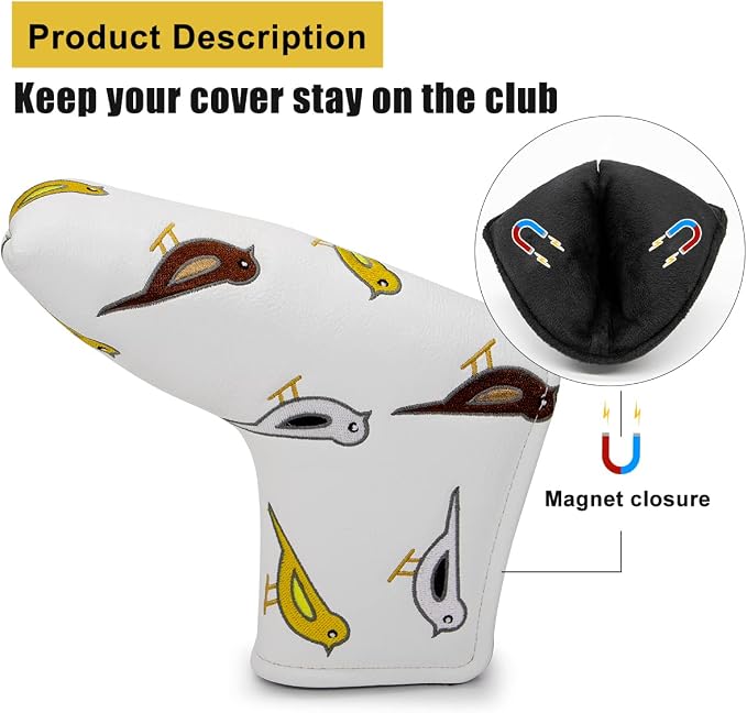 Golf Club Head Covers Birdie Driver Headcovers Fairway Wood Covers Hybrid Cover - Image 6