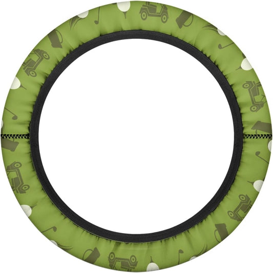 Golf Theme Golf Cart Steering Wheel Cover Green Golf Cart Steering Wheel Covers for Club Car Steering Wheel Cover Easy to Use and Clean