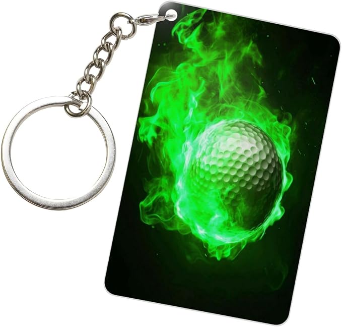 Keychain - Rectangular Acrylic Keychain Daily Key Ring Car Key Fob Holder 2X3 by Unknown
