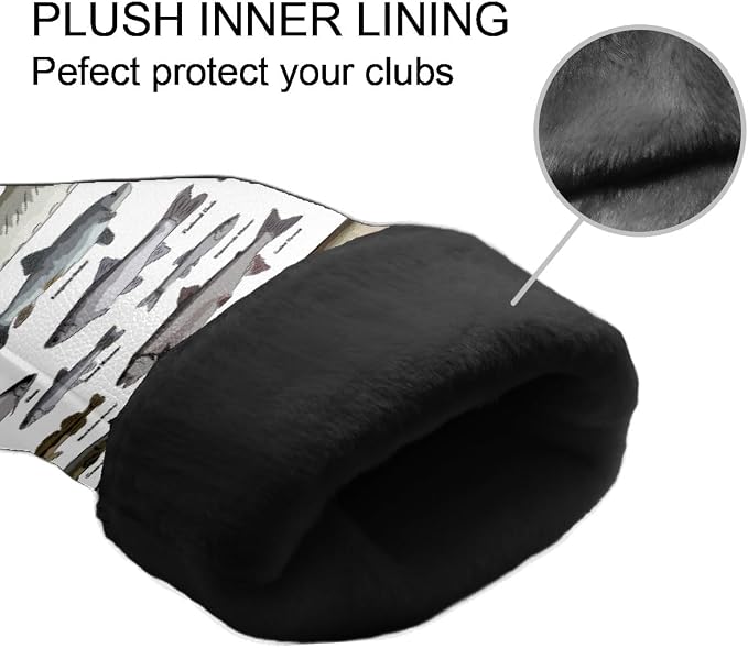 Golf Club Covers Cats Black Driver Headcover, Leather Golf Club Head Covers - Image 5