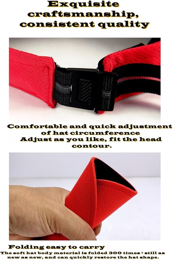Sports Sun Visor, Baseball Hat Breathable Mesh. Adjustable Athletic Visor - Image 4