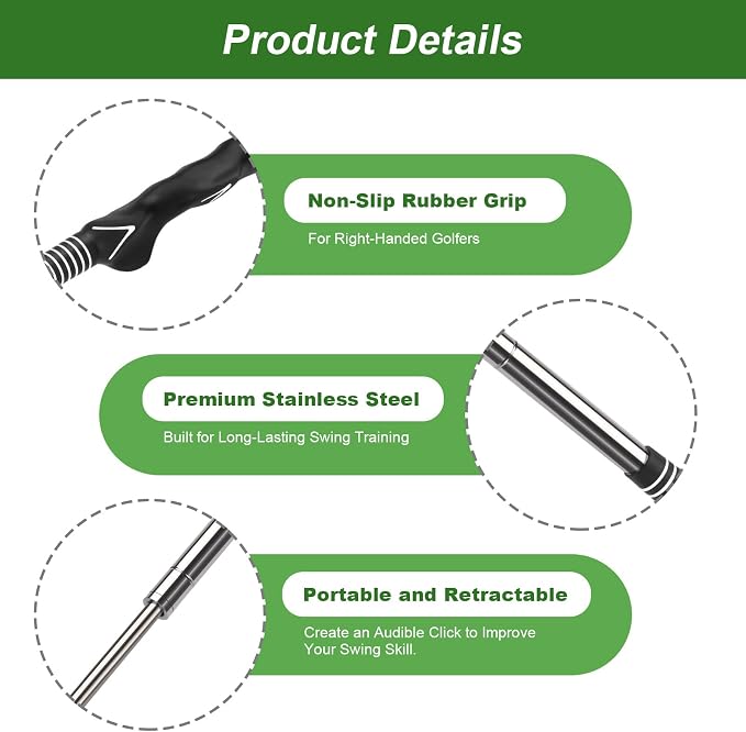 Retractable Golf Swing Trainer - Image 6