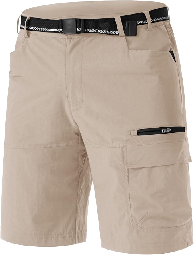 TACVASEN Men's Summer Outdoor Shorts Quick Dry Cargo Casual Work Hiking Shorts by TACVASEN