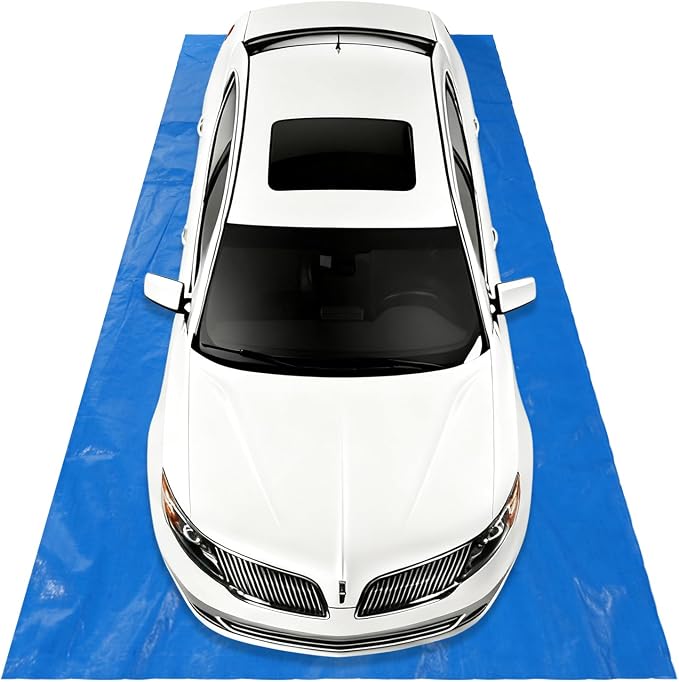 Containment Mat 8' x 18' Waterproof Garage Floor Mat by BOUTICOL