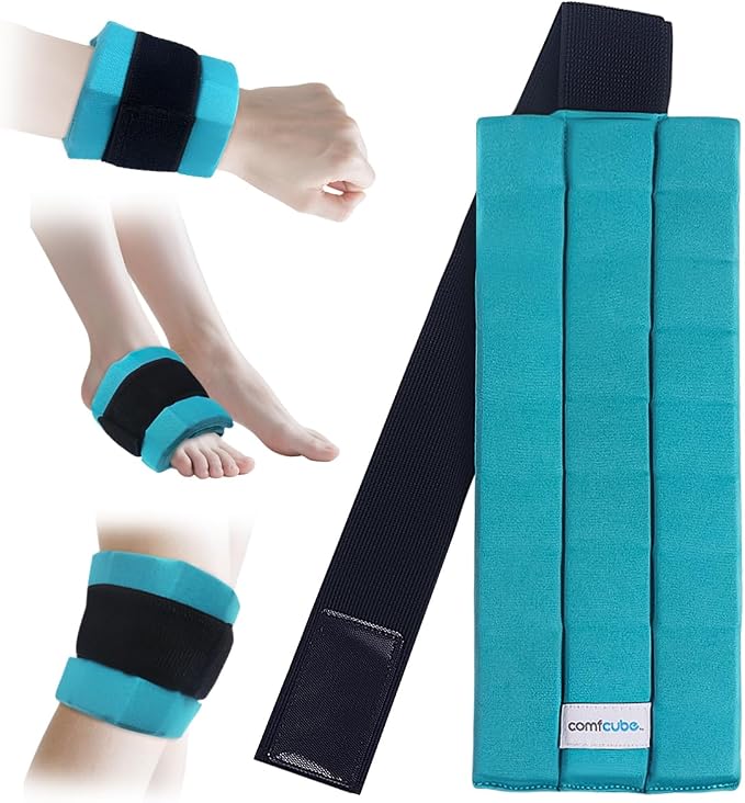 Ice Pack for Injuries, Reusable 2 Hours Long Lasting Flexible Cold Ice Pack by Comfpack