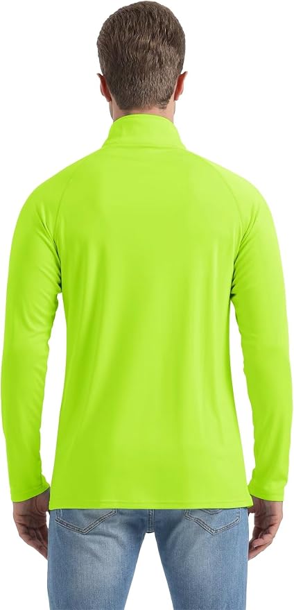 Boladeci Men's UPF 50+ Sun Shirts 1/4 Zip Long Sleeve SPF UV Protection - Image 7