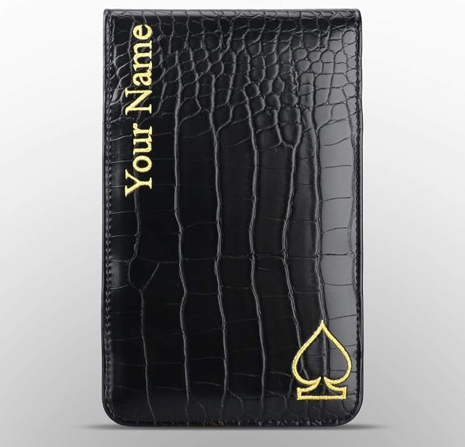 Craftsman Golf Crocodile Pattern Golf Scorecard Holder and Yardage Book Cover by CRAFTSMANGOLF