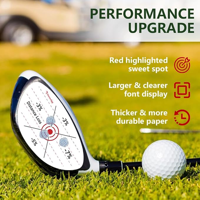 Golf Impact Tape, Self-Teaching Sweet Spot and Consistency Analysis, Golf Club - Image 2