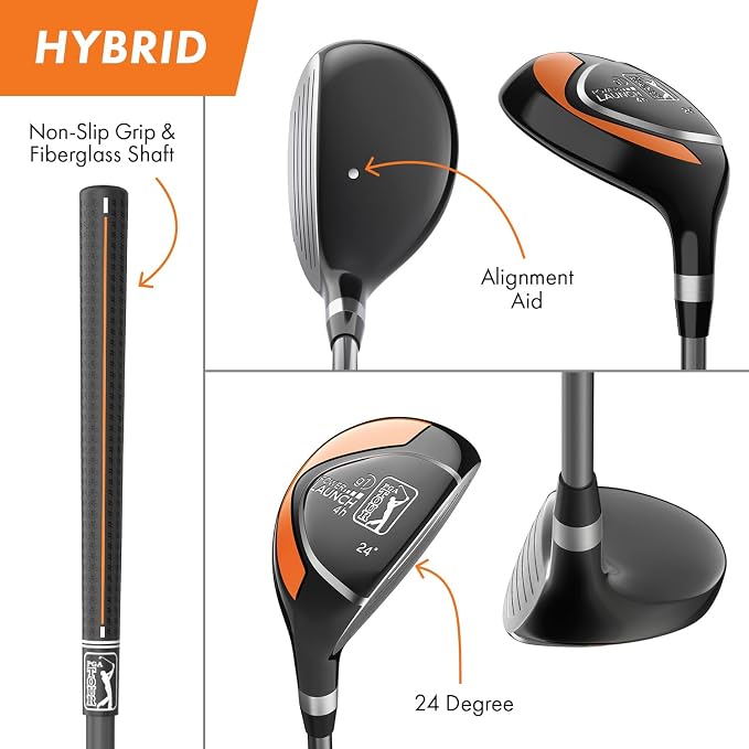 PGA Tour Youth Golf Club Set for Ages 8-12 and 12+, Right and Left-Handed Kids - Image 7