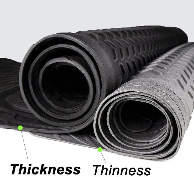 PIC AUTO Heavy Duty Rubber Trunk Cargo Liner Floor Mats, Trimmable to Fit - Image 3