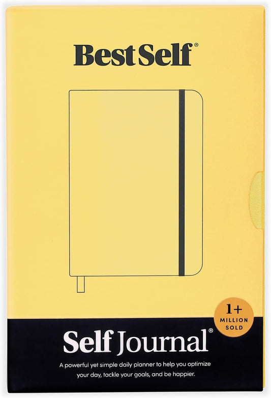 BestSelf 13-Week Productivity Journal with Prompts, Undated Planner and Guided Journal for Women and Men, Canary