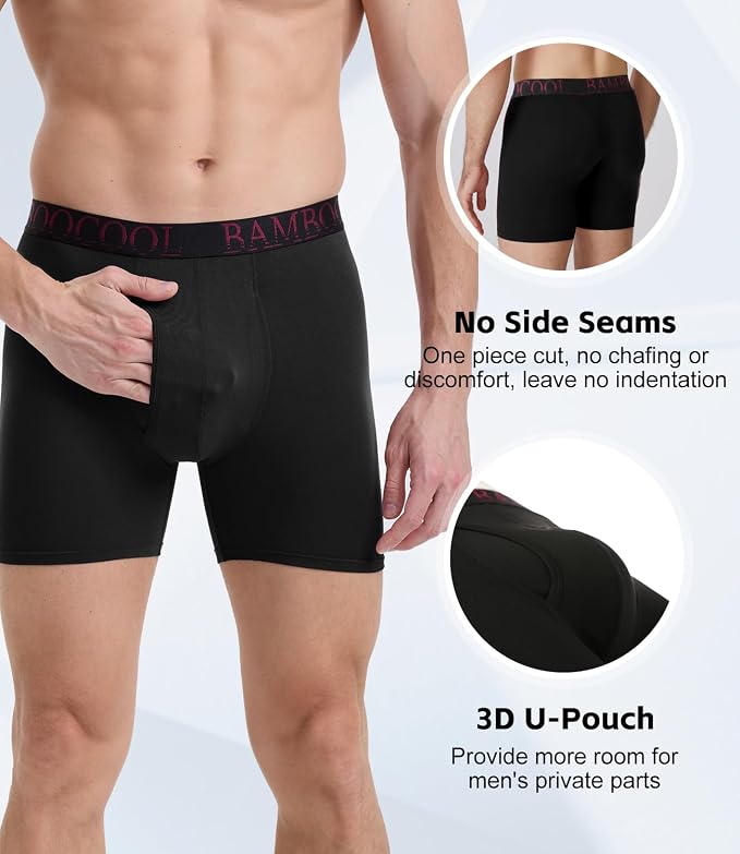 BAMBOO COOL Men's Ultra ComfortSoft Underwear, Moisture Wicking & Breathable No - Image 4