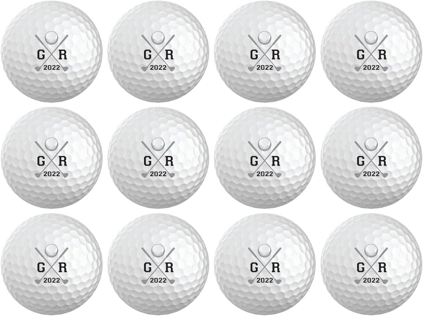 Infusion Personalized Logo Golf Balls - Custom Monogrammed (12 Balls)