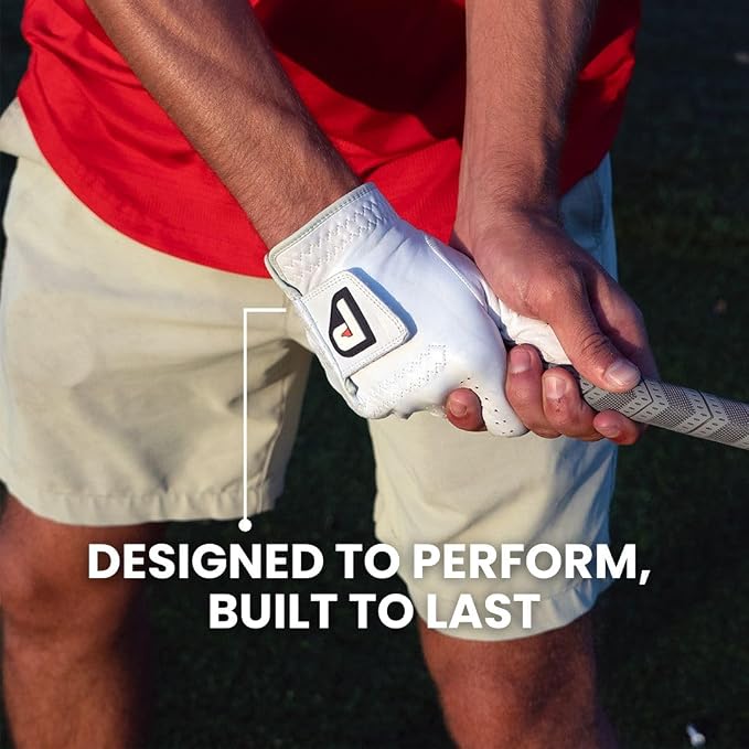 PUR3 Cabretta Leather Golf Gloves Men | Multi-Pack | Real Genuine Ultra Soft - Image 3